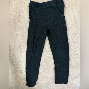 Cat & Jack Black Sparkle Kids Leggings